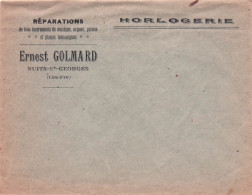 ENVELOPPE  ERNEST GOLMARD HORLOGERIE REPARATIONS - 1900 – 1949