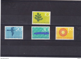 LIECHTENSTEIN 1965 PROTECTION DE LA NATURE Yvert 408-411, Michel 460-463 NEUF** MNH - Ongebruikt