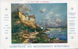 COMPAGNIE Des MESSAGERIES MARITIMES - LE VIEUX FORT à MOMBASA - CARTE ILLUSTREE - - Uganda