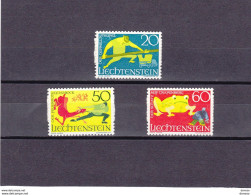 LIECHTENSTEIN 1969 LEGENDES Yvert 466-468, Michel 518-520 NEUF** MNH - Ungebraucht