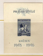 Tchecoslovaquie - 1946 - BF - Liberation - Exposition Philatelique De Brno - Neufs** - MNH - Blocks & Sheetlets