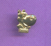 Rare Pins Hippopotame Hippo Signé Pins'up Q967 - Animali