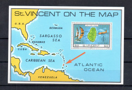 St Vincent 1980 Sheet Ships/Maps Stamps (Michel Block 13) Nice MNH - St.Vincent (1979-...)