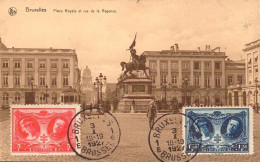 BRUXELLES - Place Royale Et Rue De La Régence  ( 2 Scans ) - Autres & Non Classés