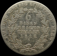 LaZooRo: Germany PRUSSIA 1/6 Thaler 1812 A F / VF - Silver - Kleine Munten & Andere Onderverdelingen