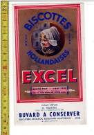 SOLDE 2004 - BUVARD - BISCUITS EXCEL - TYPE  HOLLANDAISE - GRAND PRIX LIEGE 1930 - LILLE - Publicidad