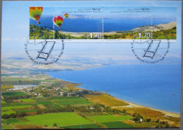 ISRAEL 2011 MAXIMUM CARD POSTCARD TIBERIAS GALILEE SEA FIRST DAY OF ISSUE CARTOLINA CARTE POSTALE POSTKARTE CARTOLINA - Cartes-maximum