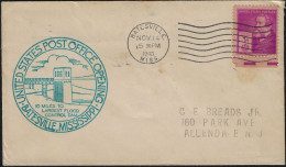 États-Unis 1940 Y&T 445 /L. Batesville Mississippi. Ouverture Du Bureau De Poste, à 10 Miles Du Plus Grand Barrage - Eau