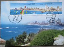 ISRAEL 2004 MAXIMUM CARD POSTCARD TEL AVIV SEA FRONT FIRST DAY OF ISSUE CARTOLINA CARTE POSTALE POSTKARTE CARTOLINA - Maximumkaarten