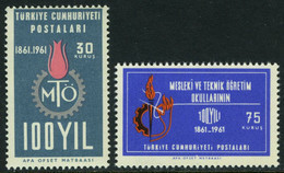 Türkiye 1961 Mi 1823-1824 MNH 100th Year Of The Thecnical And Profesionnal Schools - Neufs