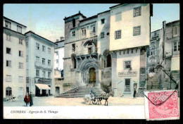 COIMBRA - Egreja De S. Thiago.( Ed. Tabacaria Ingleza) Carte Postale - Coimbra