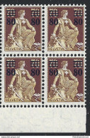 1915 SVIZZERA - N° 148 , 80 Su 70 C. , MNH** -  QUARTINA - Sonstige & Ohne Zuordnung