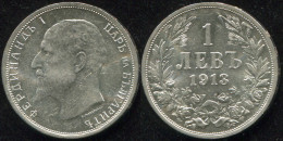 Bulgaria. 1 Lev. 1913 (Silver. Coin KM#31. Unc) - Bulgaria