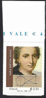 Italia 2018; Genio Femminile Italiano: Maria Gaetana Agnesi (1718-1799), Matematica, Filosofa E Benefattrice. - 2011-20: Ungebraucht