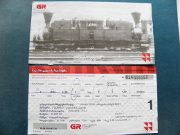  Transport Ticket Georgia Railway Train Locomotive 2018  - Europa