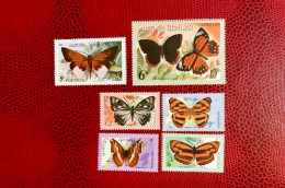 LAOS 1982 6v Neuf MNH ** Mi 554 / 556 YT 406 / 411 Mariposa Butterfly Borboleta Schmetterlinge Farfalla - Papillons