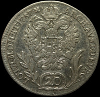 LaZooRo: Austria 20 Kreuzer 1787 B XF - Silver - Oesterreich