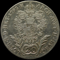 LaZooRo: Austria 20 Kreuzer 1795 B XF - Silver - Oesterreich