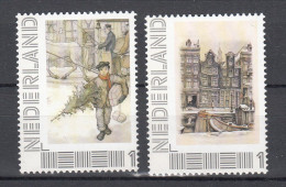 Nederland Persoonlijke Zegels: Wereld Van Anton Pieck: December Kerst + Hollandse Grachten - Unused Stamps