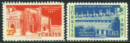 Turkey 1957 Mi 1526-1527 MNH World Medical Association 11th Congress | Healthcare | Historic Sites - Unused Stamps