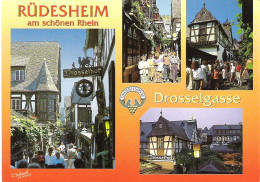 THE DROSSELGASSE, DISTRICT, RUDESHEIM AM SCHONEN RHEIN, GERMANY. UNUSED POSTCARD M7 - Ruedesheim A. Rh.