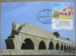 ISRAEL 2005 MAXIMUM CARD POSTCARD CAESAREA AQUADUCT FIRST DAY OF ISSUE CARTOLINA CARTE POSTALE POSTKARTE CARTOLINA - Tarjetas – Máxima