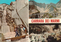 CARRARA DEI MARMI VEDUTINE DELLE CAVE ANNO 1970 VIAGGIATA - Carrara