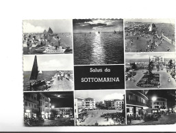 CPM PHOTO SALUTI DA SOTTOMARINA, MULTIVUES En 1957! - Venezia (Venice)