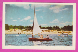 311036 / Bulgaria - Sunny Beach - Beach Black Sea Sailing Many People PC 1960 Science And Art Bulgarie Bulgarien - Bulgarien