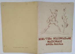 Bp8 Pagella Fascista Opera Balilla Ministero Educazione Nazionale Napoli 1933 - Diplomi E Pagelle