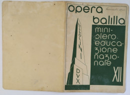 Bp19 Pagella Fascista Opera Balilla Ministero Educazione Nazionale Roma 1934 - Diploma's En Schoolrapporten