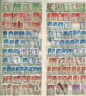 1950-1980 Lot Belgique Timbres Fiscaux   /Belgische Taxzegels  (zitten Dubbel Achter Elkaar) - Francobolli