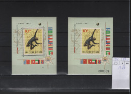 Ungarn Michel Cat.No.  Sheet Mnh/**  34 A/B Soccer - Blocs-feuillets