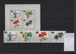 Ungarn Michel Cat.No. Mnh/** 2271/2274 + Sheet 55 - Nuevos