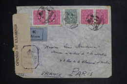 CHINE - Enveloppe De Chongking Pour Paris Avec Contrôle Postal Anglais - L 151804 - 1912-1949 República