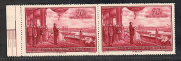 China 1959 1V Mao Proclaiming  Republic  Marginal Horiz. Pair MNH - Unused Stamps