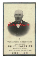 Jules Popelier Marie Vanhecke Ardooie 19377 Met Photo Foto Doodsprentje Bidprentje - Todesanzeige