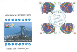 Azerbaijan  2016  FDC First Day Cover Summer Olimpic Games Rio 2016 With 4 Stamps - Azerbaïjan