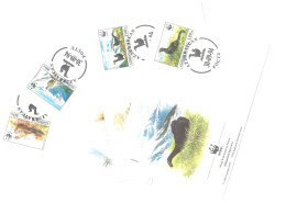 Azerbaijan  1994. 4 Numbers  FDC First Day Cover WWF Birds   World Wide Fund For Nature - Aserbaidschan