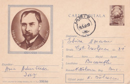 A24436 -  GEORGE COSBUC  Postal Stationery ROMANIA 1966 - Enteros Postales
