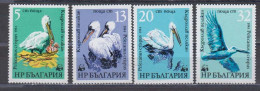 Bulgaria 1984 - WWF: Pelicans, Mi-Nr. 3303/06, MNH** - Neufs