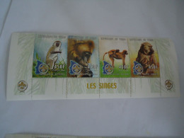 CHAD MNH  STAMPS 2000  MONKEYS   SCOUTING - Singes