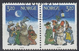 NORWAY 1082-1083,used,falc Hinged - Usados