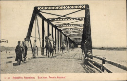 CPA San Juan Argentinien, Nationalbrücke - Argentine