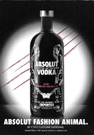 [MD5044] CPM - ABSOLUT FASHION ANIMAL - ABSOLUT VODKA COLLECTION 334 - PROMOCARD 7309 - PERFETTA - Non Viaggiata - Werbepostkarten