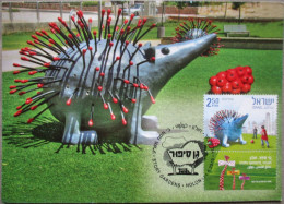 ISRAEL 2010 MAXIMUM CARD POSTCARD HOLON STORY GARDENS FIRST DAY OF ISSUE CARTOLINA CARTE POSTALE POSTKARTE CARTOLINA - Tarjetas – Máxima