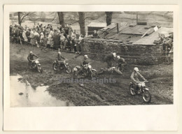 British Motocross Race N°25 N°37 N°38 N°22 Crash / Scramble *24 (Vintage Photo UK ~1950s) - Automobili