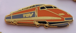 Q98 Pin's SNCF TGV Train Orange Ballard Achat Immédiat - TGV