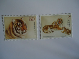 CHINA    MNH 2004 STAMPS  ANIMALS TIGERS - Big Cats (cats Of Prey)