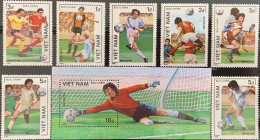 Vietnam - 1986 - World Cup: Mexico - Yv 670/76 + Bf 28 - 1986 – México